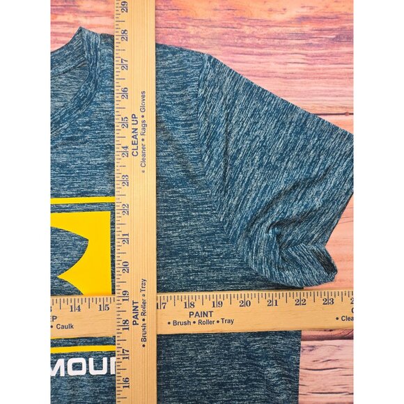 Under Armour Womens Loose Fit Blue Heather T-Shirt XL - Picture 7 of 7